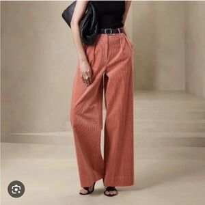 Banana Republic RIVOLI RELAXED CORDUROY PANT Rose pink wide leg pants